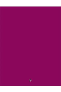 S: Notebook Blank, 200 Pages, White Paper, 8.5 X 11 Inches