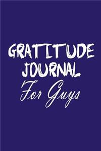 Gratitude Journal for Guys