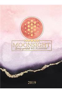 Moonsight Planner - Moon Phase Business Calendar - 2019 (12-Month Weekly- Rose Quartz)