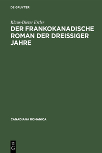 frankokanadische Roman der dreißiger Jahre