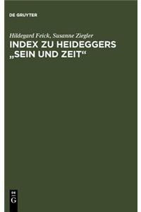 Sein Und Zeit, Index
