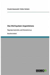 Das Wahlsystem Argentiniens