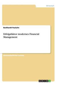 Erfolgsfaktor modernes Financial Management