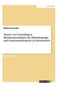 Einsatz von Controlling in Kleinstunternehmen der Beherbergungs- und Gastronomiebranche in Ostösterreich