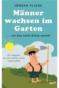 Männer wachsen im Garten