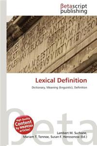 Lexical Definition