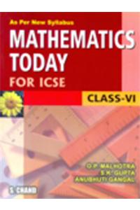 Mathematics Todayclass Vi Icse