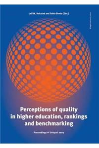 Perceptions of Quality in Higher Education, Rankings and Benchmarking