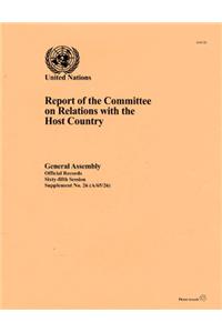 Report of the Committee on Relations with the Host Country