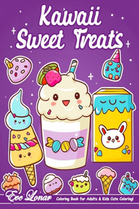 Kawaii Sweet Treats Coloring Book