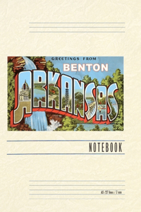 Vintage Lined Notebook Greetings from Benton