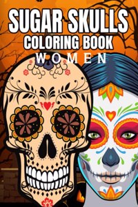 sugar skulls coloring book for women