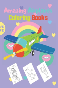 Amazing Airplanes Coloring Books