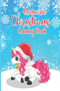 Unicorn Christmas Coloring Book