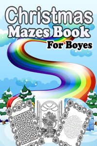 Christmas Mazes book For Boyes