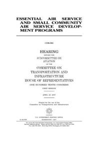 Essential Air Service and Small Community Air Service Development programs