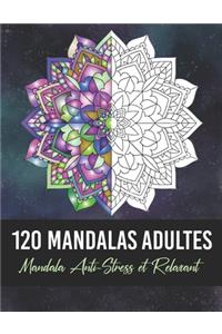 120 mandalas adultes, mandala anti-stress et relaxant