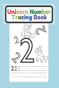 Unicorn Number Tracing Book