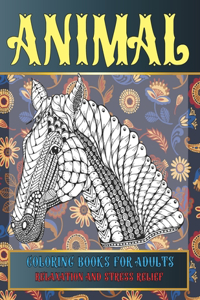 Animal Coloring Books for Adults Relaxation and Stress Relief