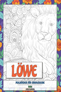 Malbücher für Erwachsene - Entspannung - Tiere - Löwe