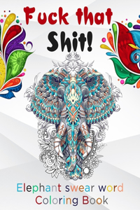 Elephant swear word coloring book