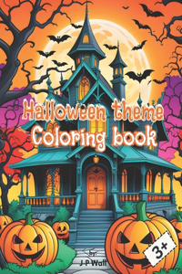 Halloween theme Coloring book