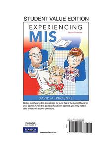 Experiencing MIS, Student Value Edition