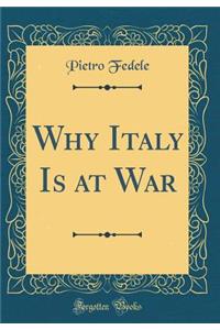 Why Italy Is at War (Classic Reprint)