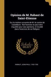 Opinion de M. Rabaut de Saint-Etienne