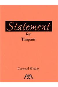 Statement for Timpani