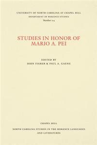 Studies in Honor of Mario a. Pei