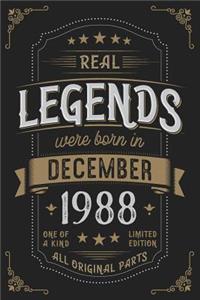 Real Legends were born in December 1988