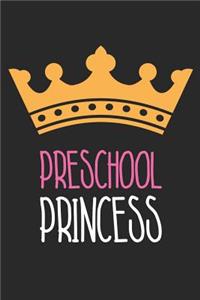 Back to School Notebook 'Preschool Princess First Day Preschool' - Back To School Gift for Her and Him - Writing Journal