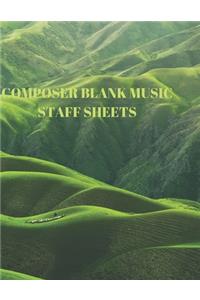 Composer Blank Music Staff Sheets
