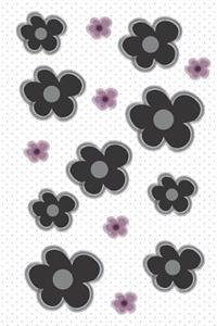 Black Five Pedal Flower Planner