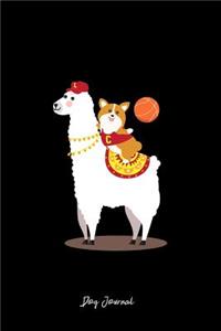 Corgi Dog Llama Journal