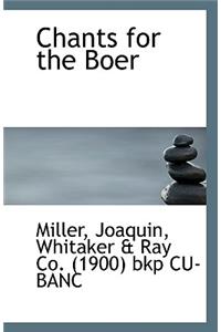 Chants for the Boer