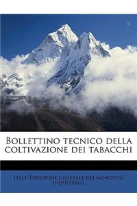 Bollettino Tecnico Della Coltivazione Dei Tabacchi