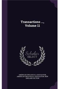 Transactions ..., Volume 11