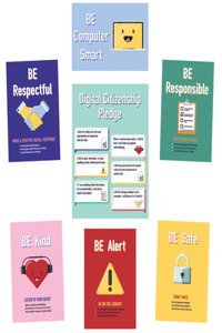 Digital Citizenship Bulletin Board Set