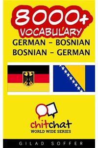 8000+ German - Bosnian Bosnian - German Vocabulary