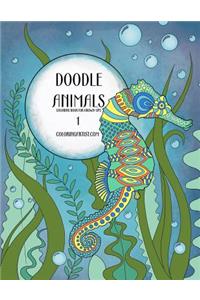 Doodle Animals Coloring Book for Grown-Ups 1