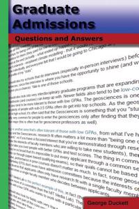 Graduate Admissions: Questions and Answers