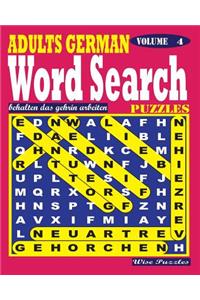 ADULTS GERMAN Word Search Puzzles. Vol. 4