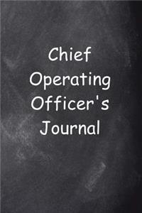 Chief Operating Officer's Journal Chalkboard Design