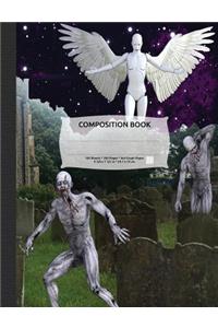 Zombie Apocalypse Composition Notebook, 4x4 Quad Rule Graph Paper