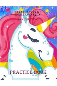 Unicorn Handwriting Practice Book