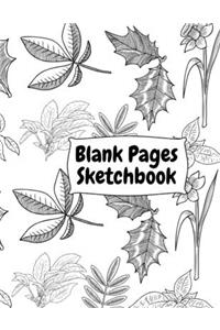 Blank Pages Sketchbook