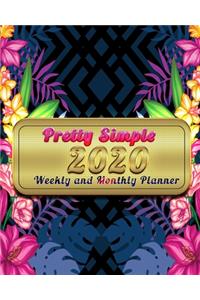pretty simple 2020 weekly and monthly planner