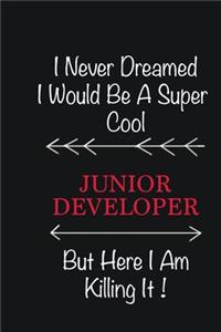 I never Dreamed I would be a super cool Junior Developer But here I am killing it: Writing careers journals and notebook. A way towards enhancement